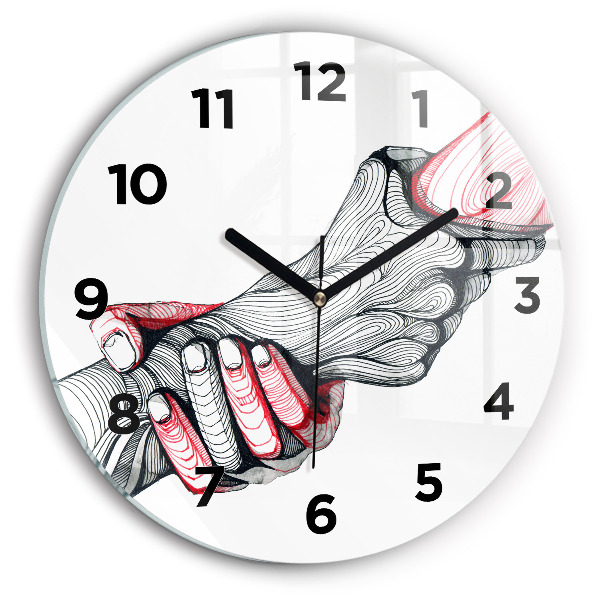 Orologio rotondo Tenersi per mano