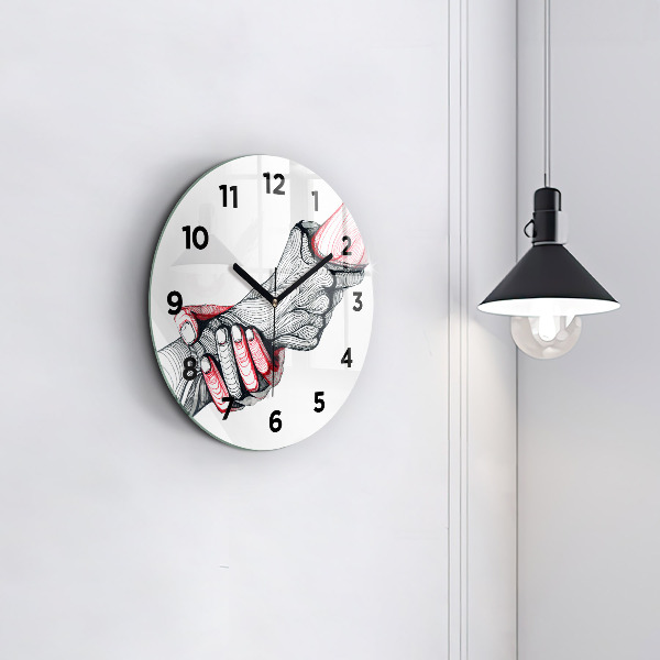 Orologio rotondo Tenersi per mano