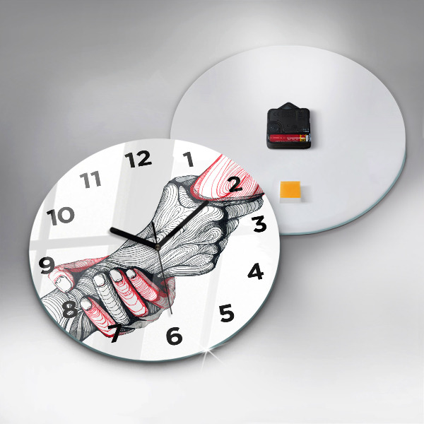 Orologio rotondo Tenersi per mano