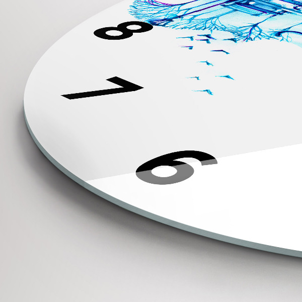 Orologio rotondo Lago del parco del violoncello