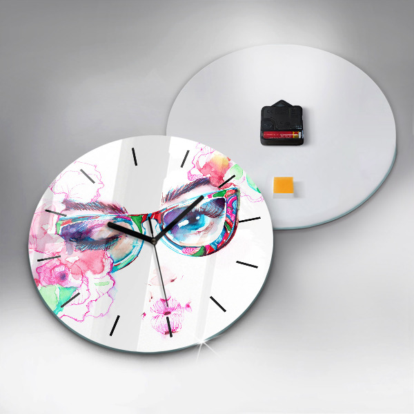 Orologio rotondo Donna con gli occhiali