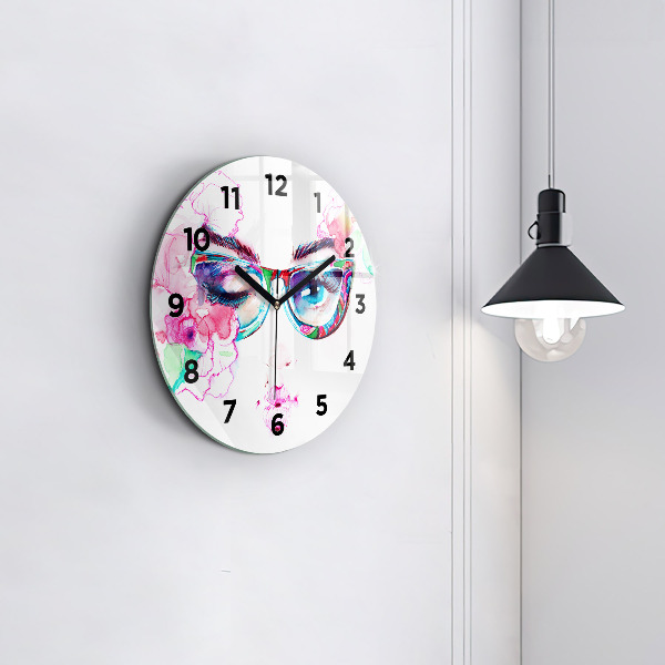 Orologio rotondo Donna con gli occhiali