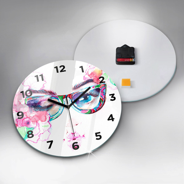 Orologio rotondo Donna con gli occhiali