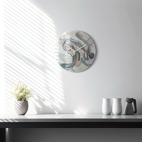 Orologio rotondo Pittura astratta