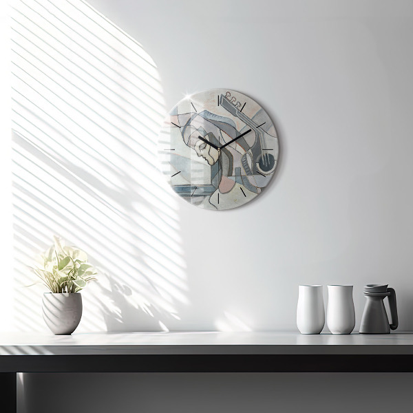 Orologio rotondo Pittura astratta