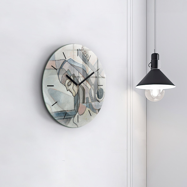 Orologio rotondo Pittura astratta