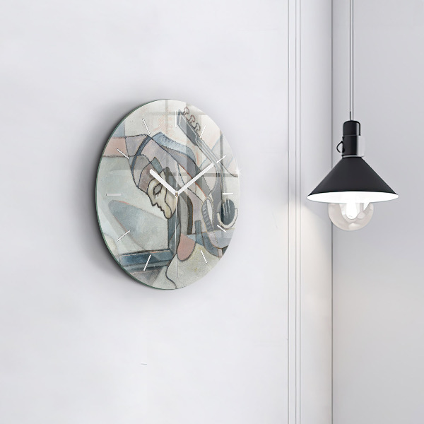 Orologio rotondo Pittura astratta