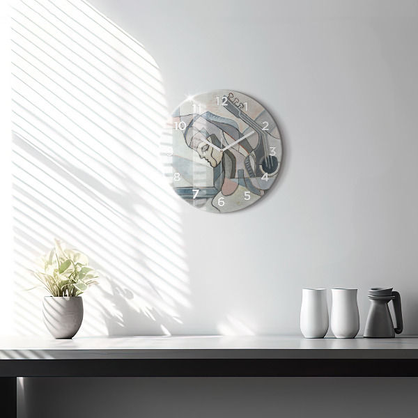 Orologio rotondo Pittura astratta