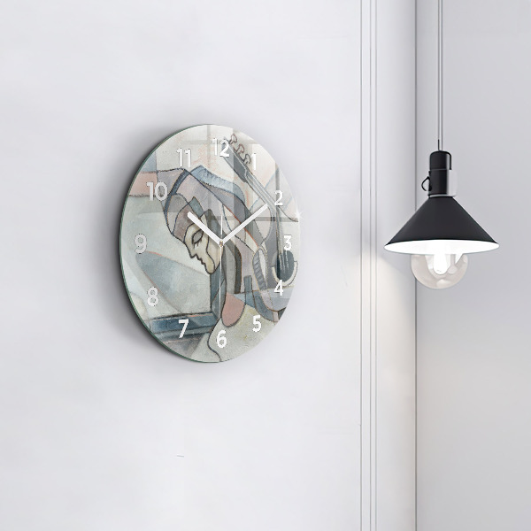Orologio rotondo Pittura astratta