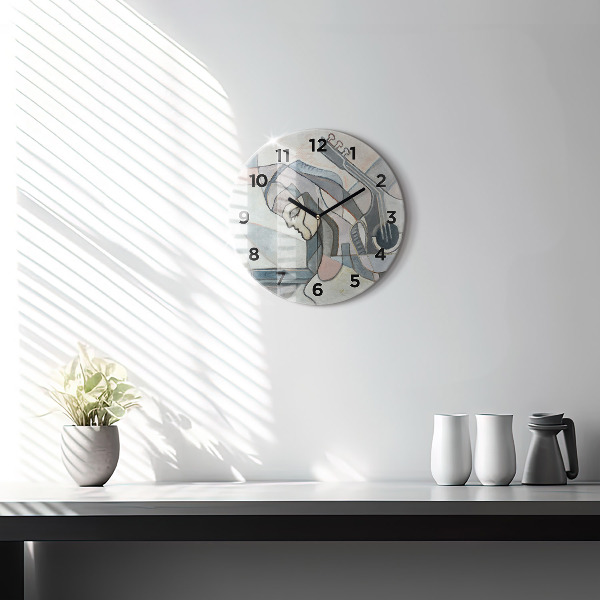 Orologio rotondo Pittura astratta