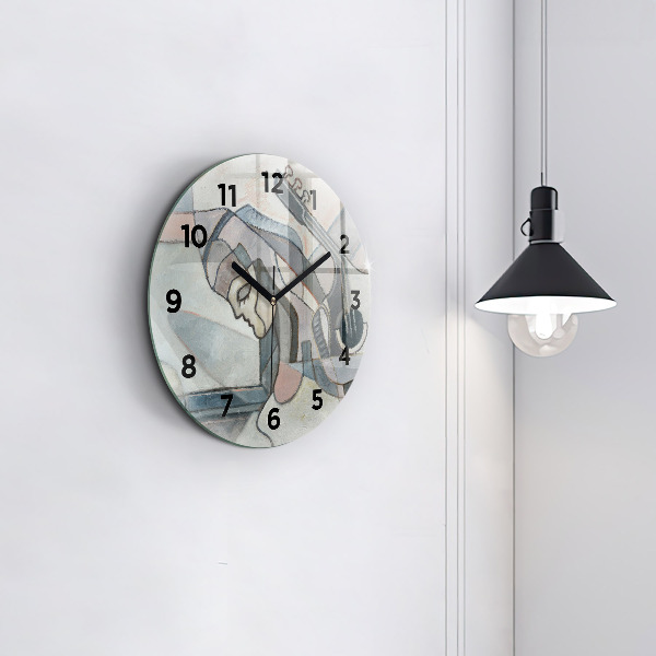 Orologio rotondo Pittura astratta