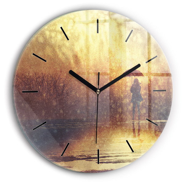 Orologio rotondo donna con ombrello