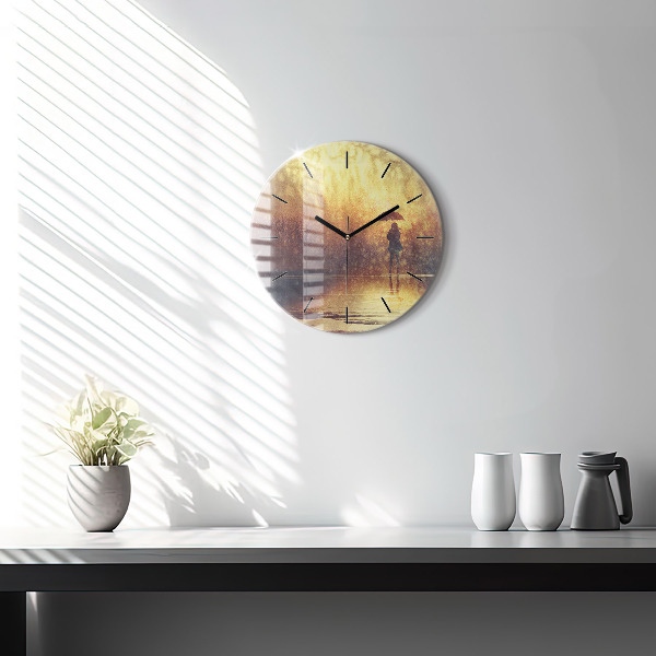 Orologio rotondo donna con ombrello