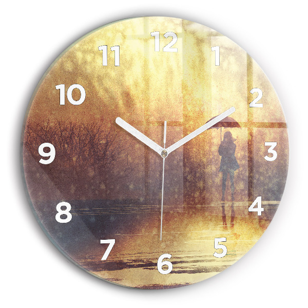 Orologio rotondo donna con ombrello