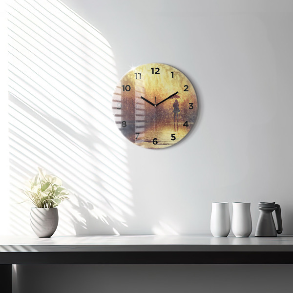 Orologio rotondo donna con ombrello