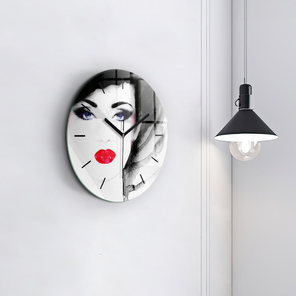 Orologio rotondo Ritratto di una donna