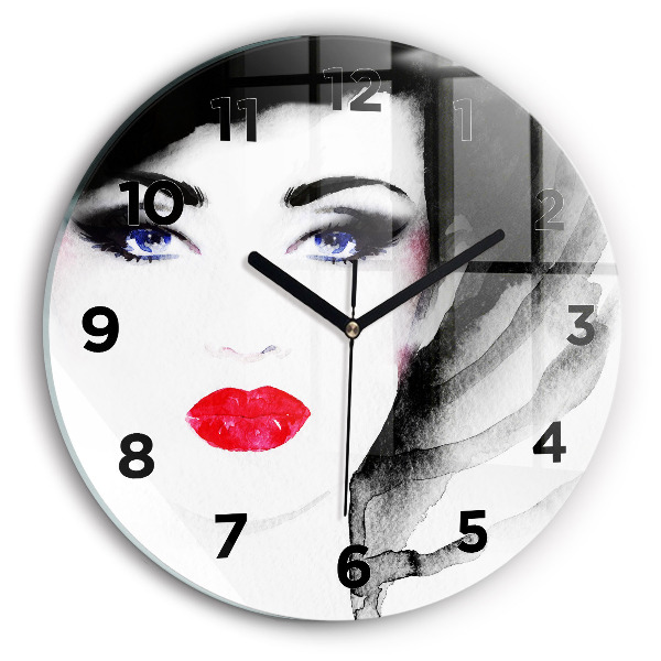 Orologio rotondo Ritratto di una donna