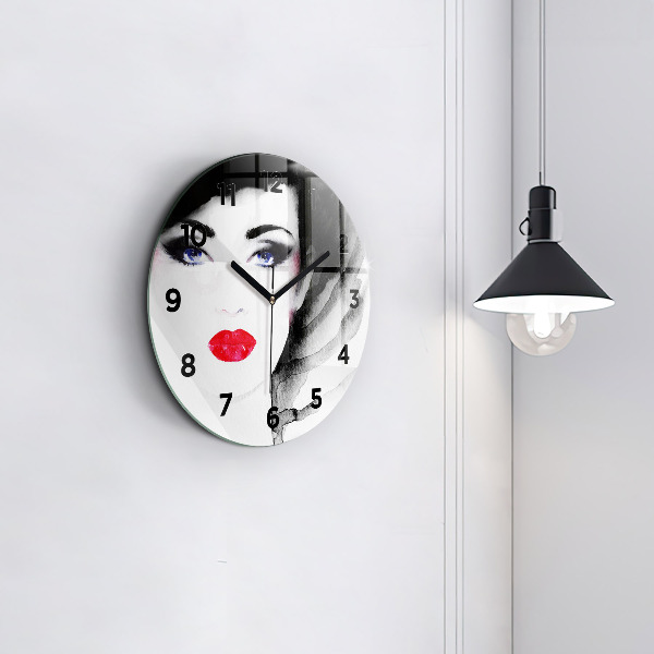 Orologio rotondo Ritratto di una donna