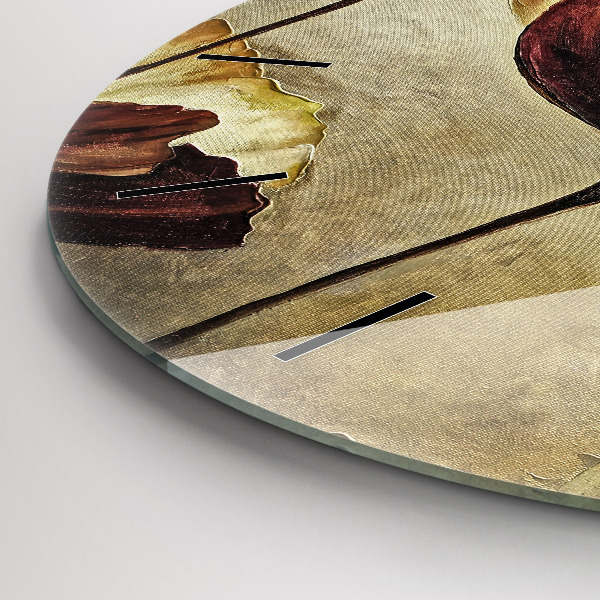 Orologio rotondo Papaveri dipinti