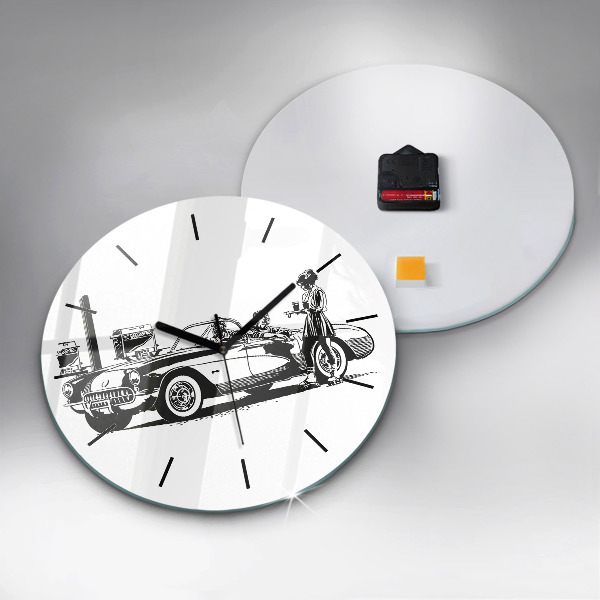 Orologio rotondo Illustrazione retrò