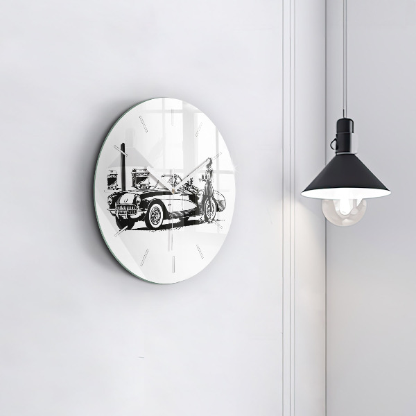 Orologio rotondo Illustrazione retrò