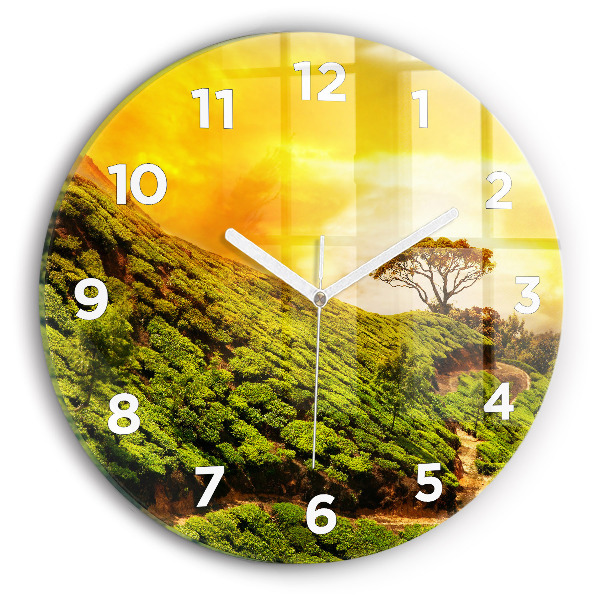 Orologio rotondo Collina del tè