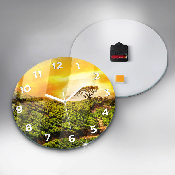Orologio rotondo Collina del tè