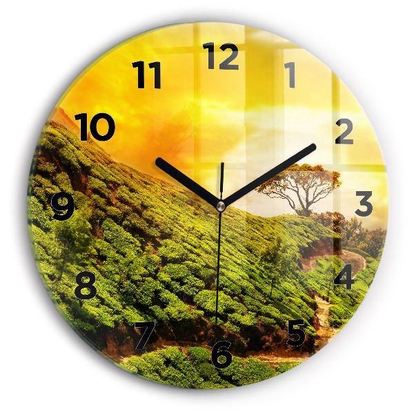 Orologio rotondo Collina del tè