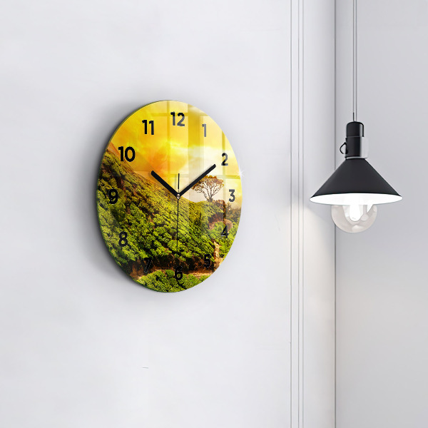 Orologio rotondo Collina del tè
