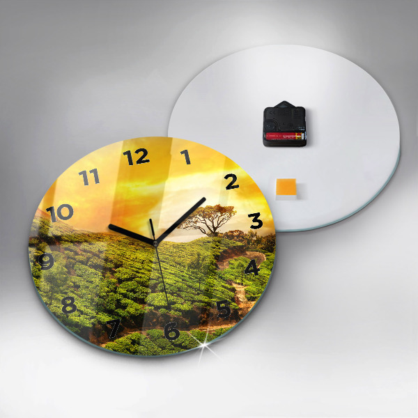 Orologio rotondo Collina del tè