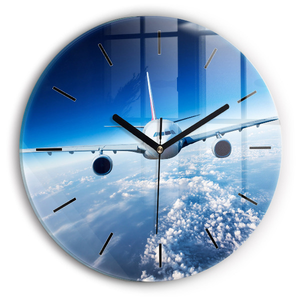 Orologio rotondo Aereo delle nuvole
