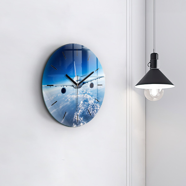 Orologio rotondo Aereo delle nuvole