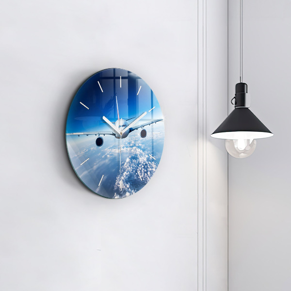 Orologio rotondo Aereo delle nuvole