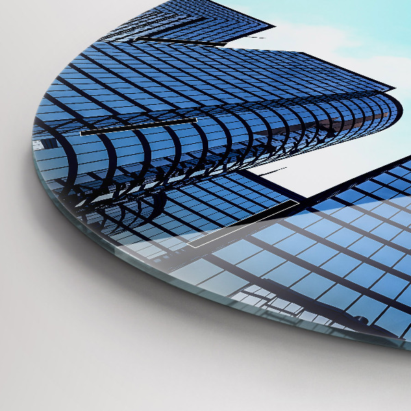 Orologio rotondo Aereo sopra gli edifici