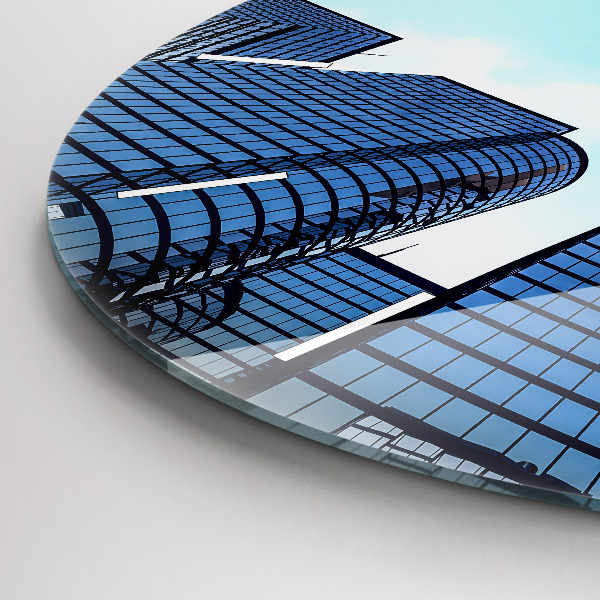 Orologio rotondo Aereo sopra gli edifici