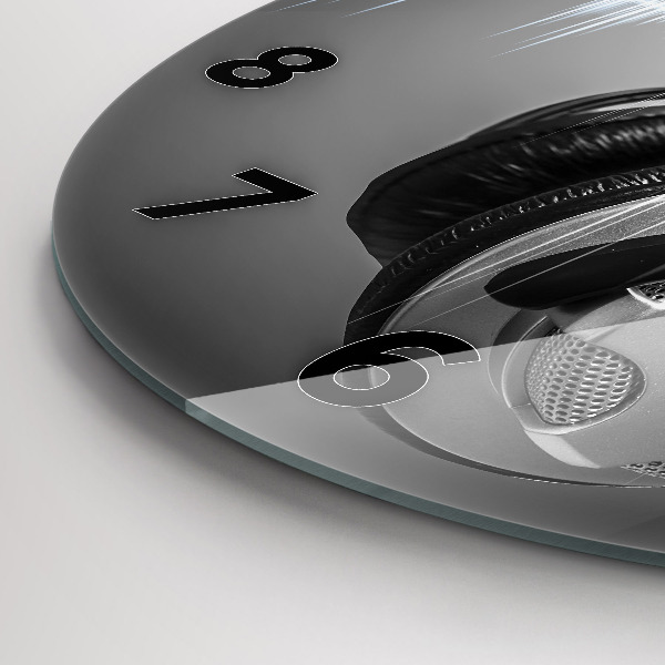 Orologio rotondo Microfono e cuffie