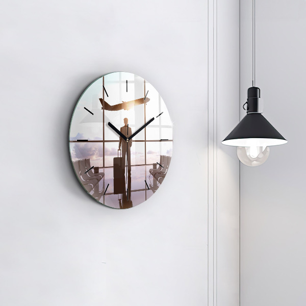 Orologio rotondo Uomo all'aeroporto