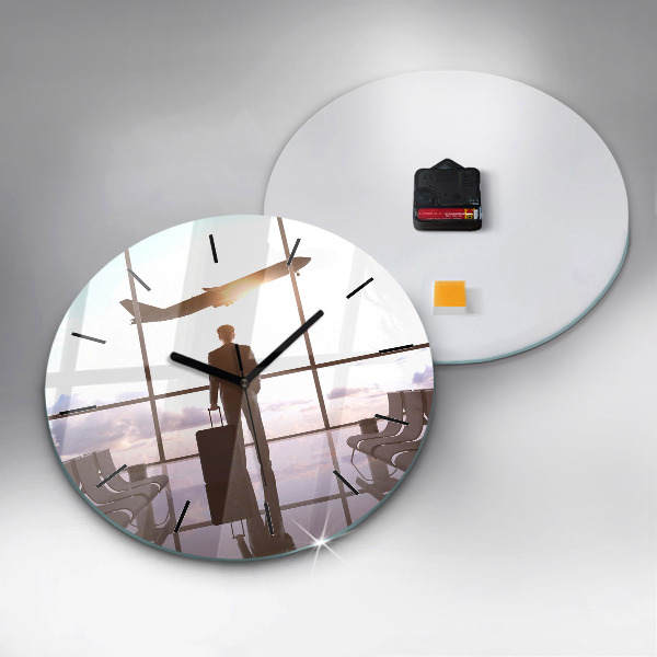 Orologio rotondo Uomo all'aeroporto