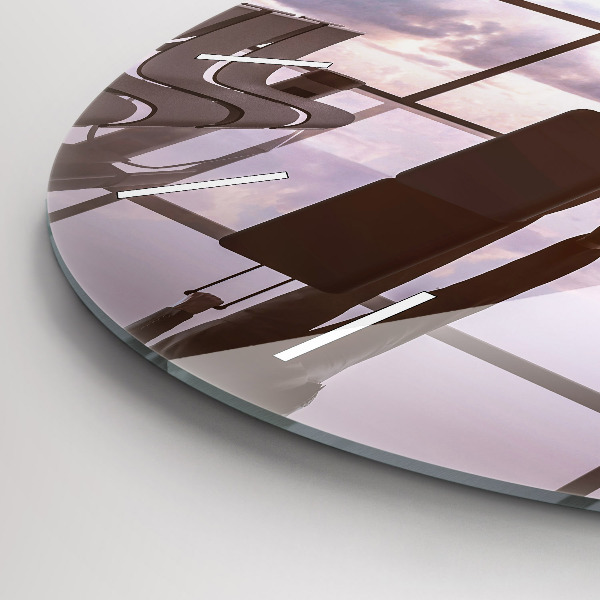 Orologio rotondo Uomo all'aeroporto