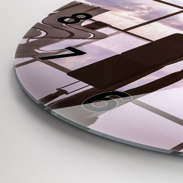 Orologio rotondo Uomo all'aeroporto