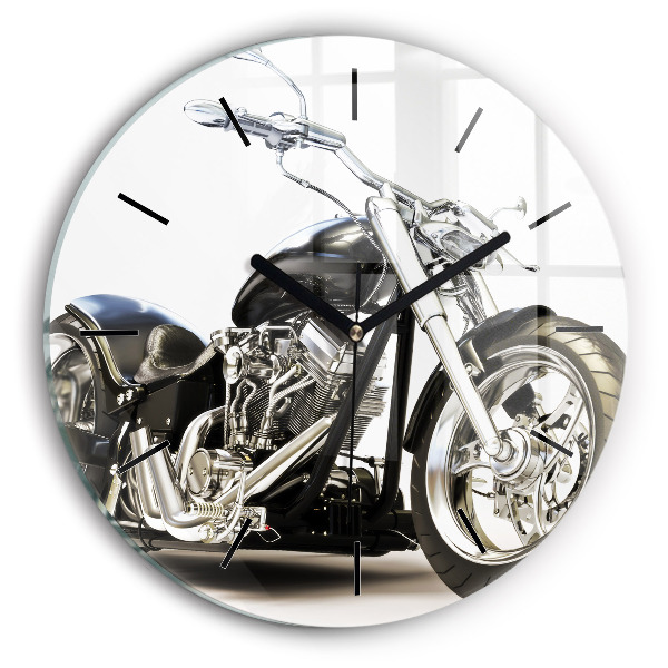 Orologio rotondo Motocicletta nera