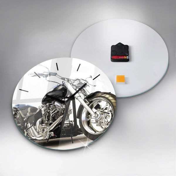 Orologio rotondo Motocicletta nera