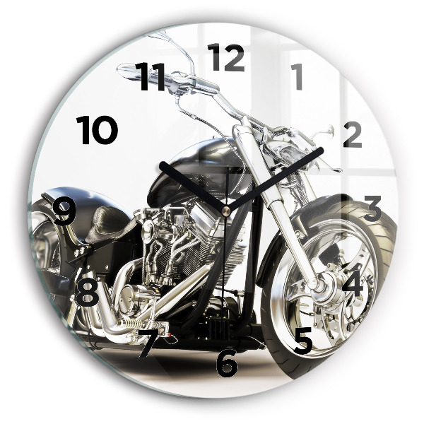 Orologio rotondo Motocicletta nera