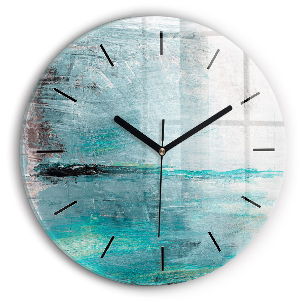Orologio rotondo Texture astratta dell'olio
