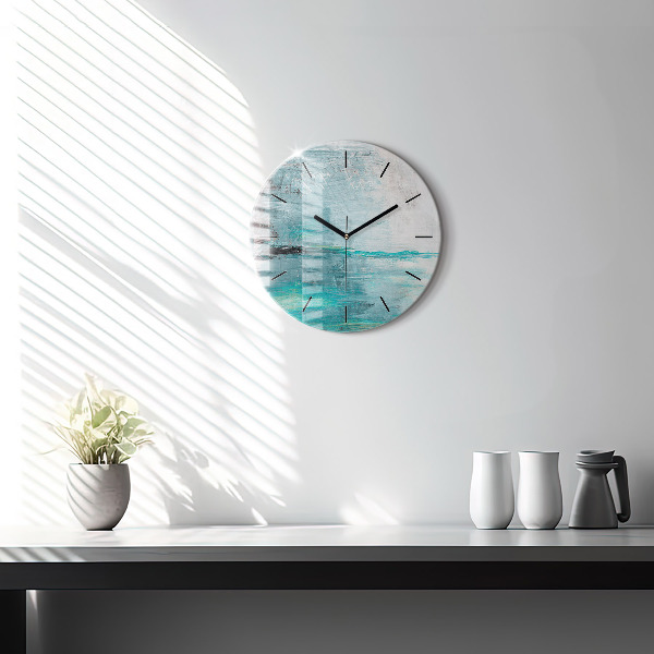 Orologio rotondo Texture astratta dell'olio