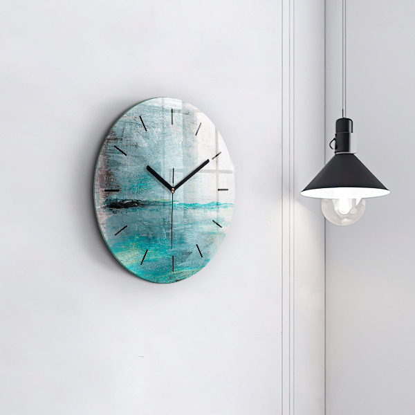 Orologio rotondo Texture astratta dell'olio