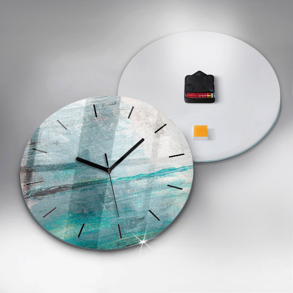 Orologio rotondo Texture astratta dell'olio