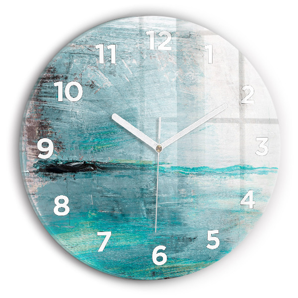 Orologio rotondo Texture astratta dell'olio