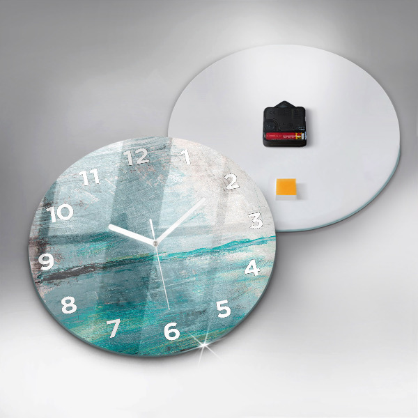 Orologio rotondo Texture astratta dell'olio