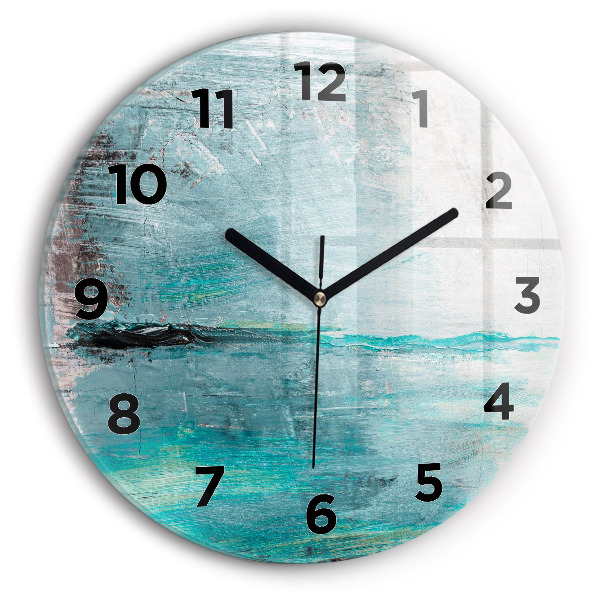 Orologio rotondo Texture astratta dell'olio